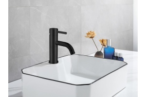 Смеситель для раковины ABBER Wasser Kreis черный матовый (AF8110B) - 2