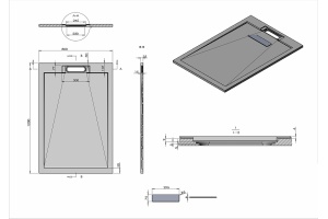 Поддон для душа Vincea 120х80 белый матовый - 2