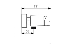 Смеситель для ванны KAISER Terso (70077) - 2