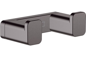 Крючок двойной Hansgrohe AddStoris шлифованный черный хром
