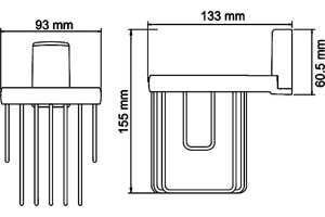 Держатель освежителя воздуха Wasserkraft Leine К-5045 - 3