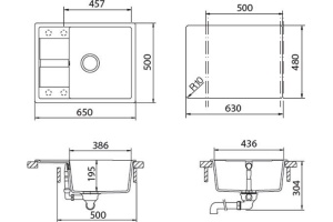 Мойка  Optima 50D  Cristalite саббиа - 2