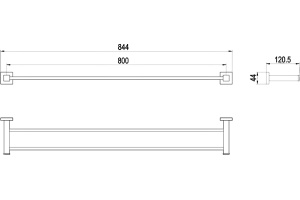 Полотенцедержатель Timo Selene (10056/00 chrome) - 3