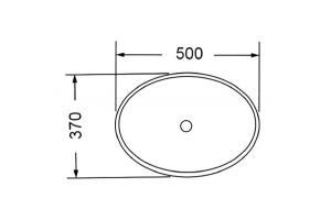Накладная раковина Vincea 50х37 белая - 2