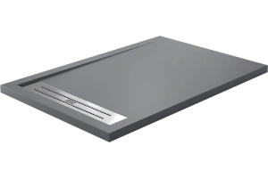 Поддон для душа Wasserkraft Wiese 120x90 серый матовый