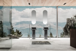 Раковина напольная ABBER Kristall 45 черный (AT2702Onyx) - 2