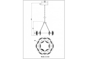 Подвесной светильник Wertmark Pamela WE160.18.303 - 2