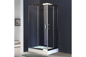 Душевой уголок Royal Bath HPD 100x90 профиль хром стекло прозрачное