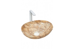 Раковина накладная Weltwasser WW ELBACH 3078 M818 41 бежевый - коричневый (10000004552)