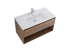 Тумба с раковиной BelBagno Kraft 100 темное дерево - 3