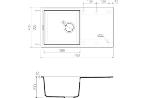 Мойка кухонная Omoikiri Sakaime 78-WH белая - 3