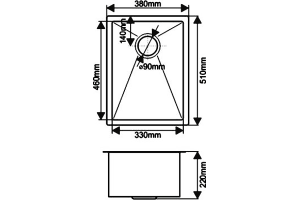 Мойка кухонная Melana D5138HB графит - 3