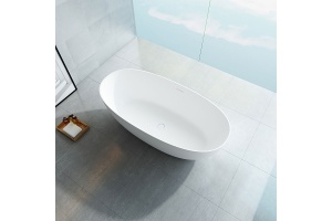 Ванна из искусственного камня Vincea 170х75 белый матовый - 3