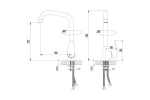Смеситель для кухонной мойки Lemark Pramen хром (LM3305C) - 2
