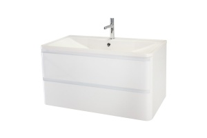 Тумба с раковиной BelBagno Albano 100 белый - 3