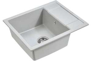 Мойка кухонная Paulmark Optimum 60 серый матовый - 2