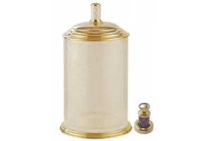 Ведро для мусора Boheme Murano золото с фиолетовым