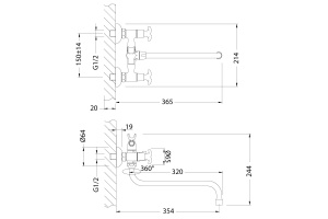 Смеситель Lemark Flora LM0151C универсальный - 2