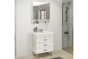 Мебель для ванной Comforty Никосия 60Н дуб белый