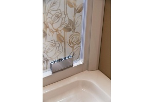 Душевая дверь Cezares Rosa 80 хром стекло матовое с узором - 2