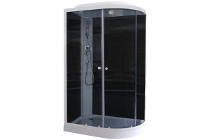 Душевая кабина Parly Classic 120х80 хром левая стекло тонированное