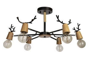 Люстра на штанге Loft it Sven 10024/6 Black