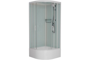 Душевая кабина Frank F400/2 White высокий поддон