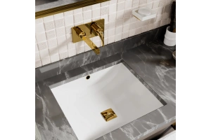 Смеситель для раковины Wasserkraft Sauer золото - 2