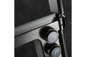 Смеситель напольный Black&White Universell черный матовый - 2