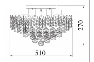 Потолочная люстра Maytoni Karolina DIA120-09-G - 3