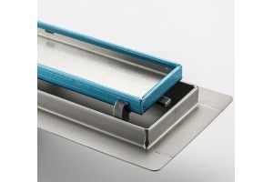 Душевой лоток Gappo хром с решеткой под плитку - 2