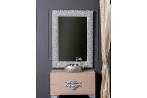 Зеркало Boheme Armadi Art NeoArt Rose 85х110 серебро - 2