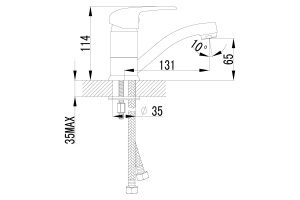 Смеситель для раковины Lemark Pramen хром (LM3307C) - 2