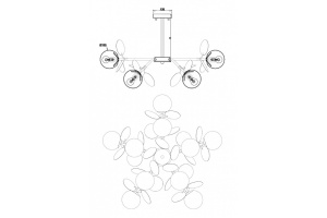 Потолочная люстра Freya Satellite FR5165PL-10S - 2