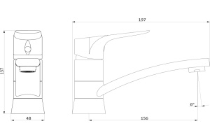 Смеситель для раковины STWORKI by Damixa Малвик HFMA22000 - 2