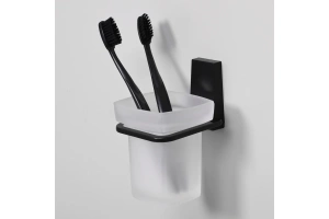 Стакан для зубных щеток Wasserkraft Abens черный матовый - 2