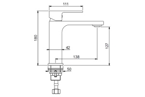 Смеситель для раковины Gappo хром глянцевый - 2