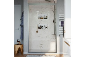 Душевая дверь в нишу STWORKI Стокгольм DE019D2110200 110 см профиль хром матовый, раздвижная, прозрачное стекло