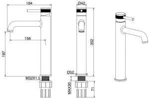 Смеситель для раковины Allen Brau Infinity хром - 2