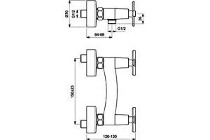 Смеситель Vidima ВидимаАрт BA327AA для душа - 2