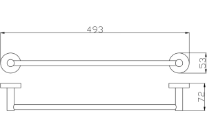 Полотенцедержатель Rav Slezak Colorado 50 хром - 2