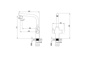 Смеситель для кухонной мойки Lemark Comfort хром (LM3060C) - 2