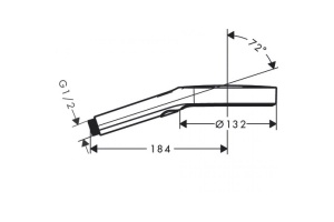 Ручной душ Hansgrohe Rainfinity 130 3jet, шлифованный черный хром 26864340 - 2