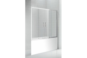 Шторка на ванну Cezares ECO-O-VF-2-170/145-C-Cr стекло прозрачное - 2