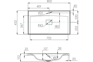 Раковина мебельная Aquaton Айрис М 80 белый - 3