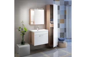 Шкаф-пенал IDDIS Mirro 40 подвесной белый (MIR4000i97) - 2