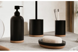 Стакан для зубных щеток WasserKRAFT Vils черный матовый - 2