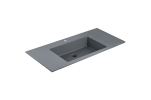 Встраиваемая раковина Vincea Chiara 100 серая матовая