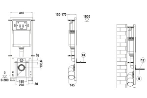 Комплект Weltwasser MARBERG 410 + SALZBACH 004 MT-BL + MAR 410 SE (10000006945) - 3