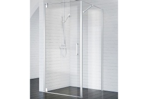 Душевой уголок BelBagno Marmi 90х80 профиль хром стекло прозрачное